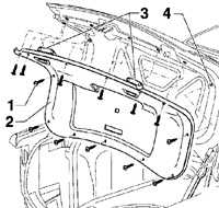  Обивка крышки багажника Volkswagen Passat B5