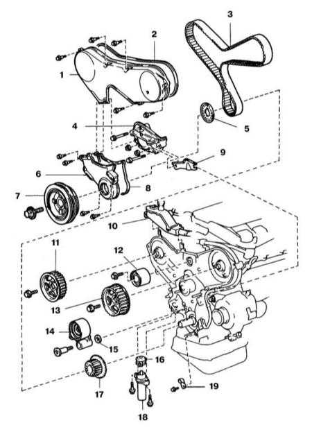  Снятие, проверка и установка ремня привода ГРМ его натяжителя, шкива и зубчатого колеса коленчатого вала, зубчатых колёс распределительных валов и промежуточных роликов Lexus RX300