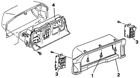  Снятие и установка приборного щитка Mazda 323