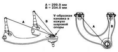  Снятие и установка верхних рычагов передней подвески (модели Galant   1994 - 1998 г.г. вып.) Mitsubishi Galant