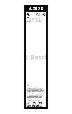 Комплект стеклоочистителей Bosch Aerotwin A 392 S