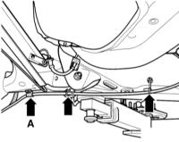  Снятие и установка рычага и троса стояночного тормоза Audi A3