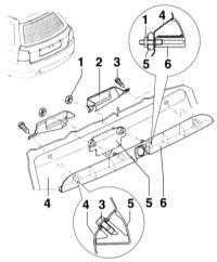  Снятие и установка планки ручки двери задка Audi A3