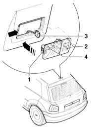 Замена лампочек внутреннего освещения Audi A3