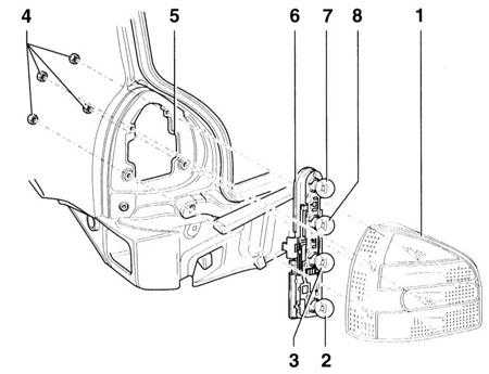  Снятие и установка фары Audi A3