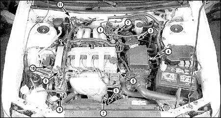  Системы снижения токсичности выхлопов и управления работой двигателя Mazda 626