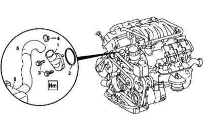  Снятие и установка термостата Mercedes-Benz W163