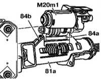  Снятие и установка привода для телескопической регулировки рулевой   колонки Mercedes-Benz W220