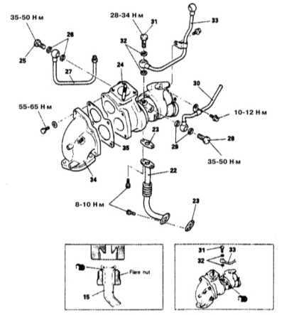  Снятие и установка турбокомпрессора Mitsubishi Galant