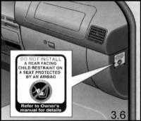  Узлы и системы безопасности водителя и пассажиров Opel Frontera