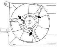  Проверка исправности функционирования, снятие и установка вентилятора системы охлаждения Opel Corsa