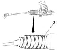  Осмотр компонентов подвески и рулевого привода, проверка состояния   защитных чехлов приводных валов Opel Astra
