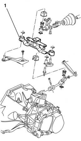 Снятие и установка механизма переключения передач Opel Astra