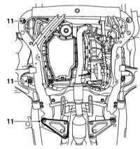  Снятие и установка поддонов картера Saab 95