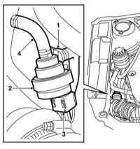  Снятие и установка компонентов системы EVAP Saab 95