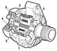  Снятие и установка генератора Saab 95