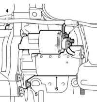  Снятие и установка стартёра Saab 95