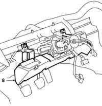 Снятие и установка педали сцепления и её кронштейна Saab 95