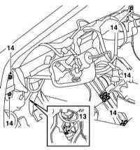  Снятие и установка педали сцепления и её кронштейна Saab 95
