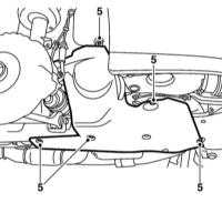  Снятие и установка промежуточного вала и его подшипника Saab 95