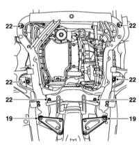  Замена подрамника дизельных моделей Saab 95