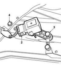  Снятие и установка датчиков регулировки наклона фар Saab 95