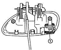  Замок, цилиндр замка и ручки открытия двери Subaru Legacy