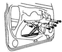  Снятие и установка регуляторов стеклоподъемников Toyota Land Cruiser