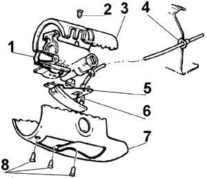  Снятие и установка рулевой колонки Ford Escort